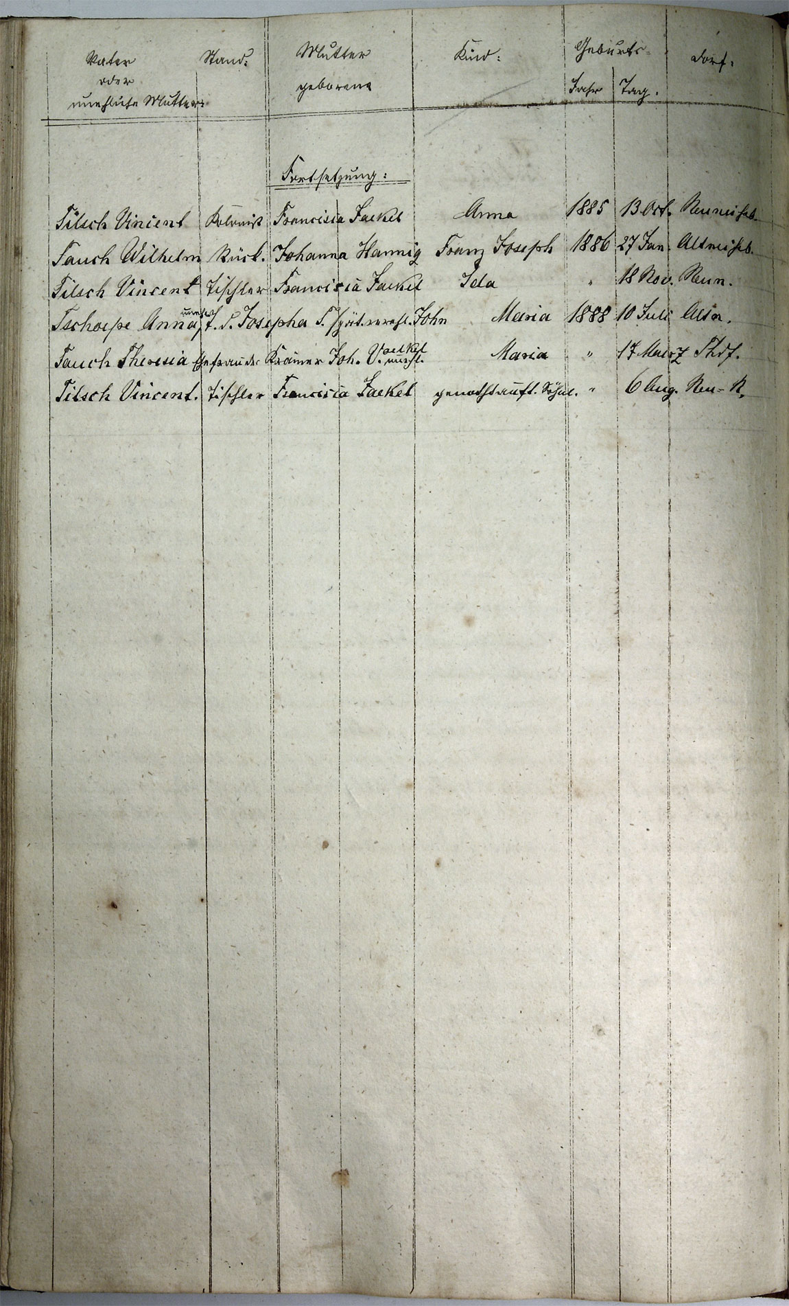 Taufregister 1770 - 1889 Seite 159