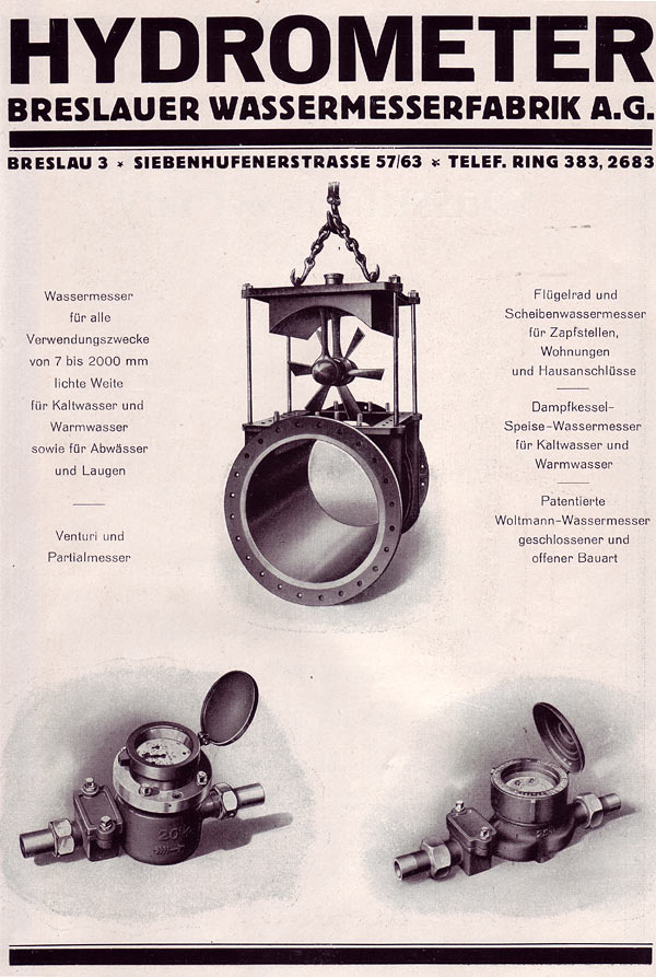 Hydrometer-Firmenwerbung