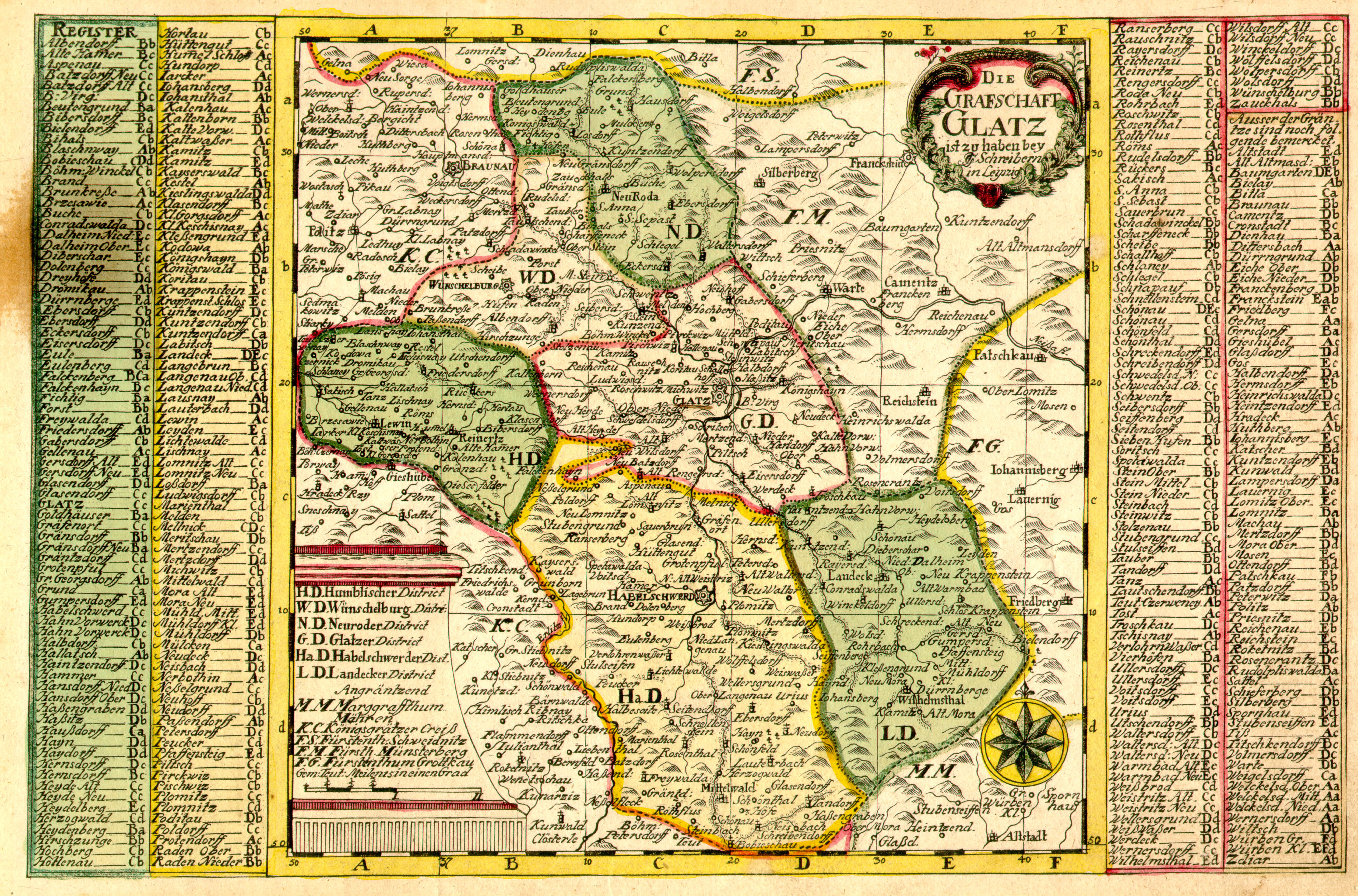 Karte 1750
