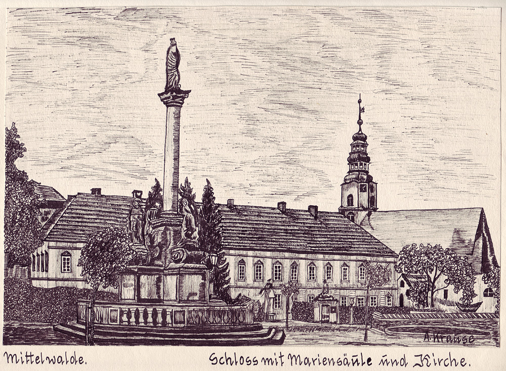 Zeichung Krause Kirche