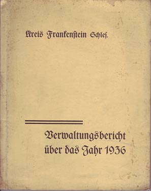Frankenstein Verwaltungsbericht 1936
