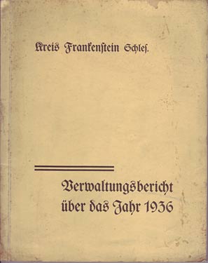 Frankenstein Verwaltungsbericht 1936