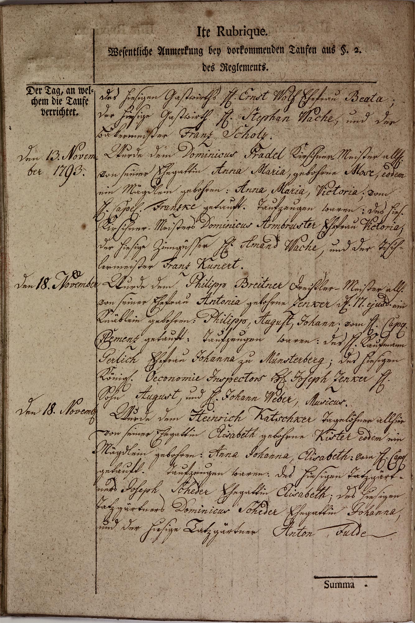 Kirchenbuch 1793 Seite 12