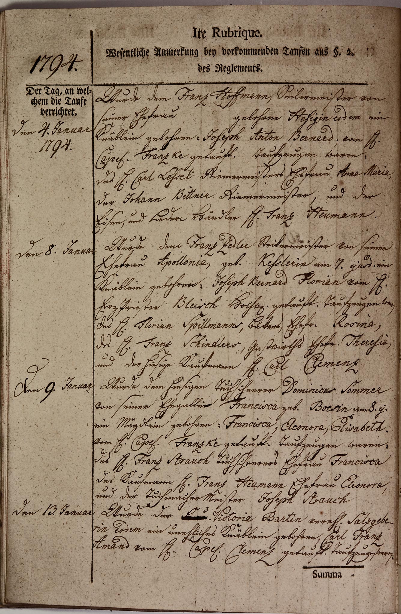 Kirchenbuch 1793 Seite 18