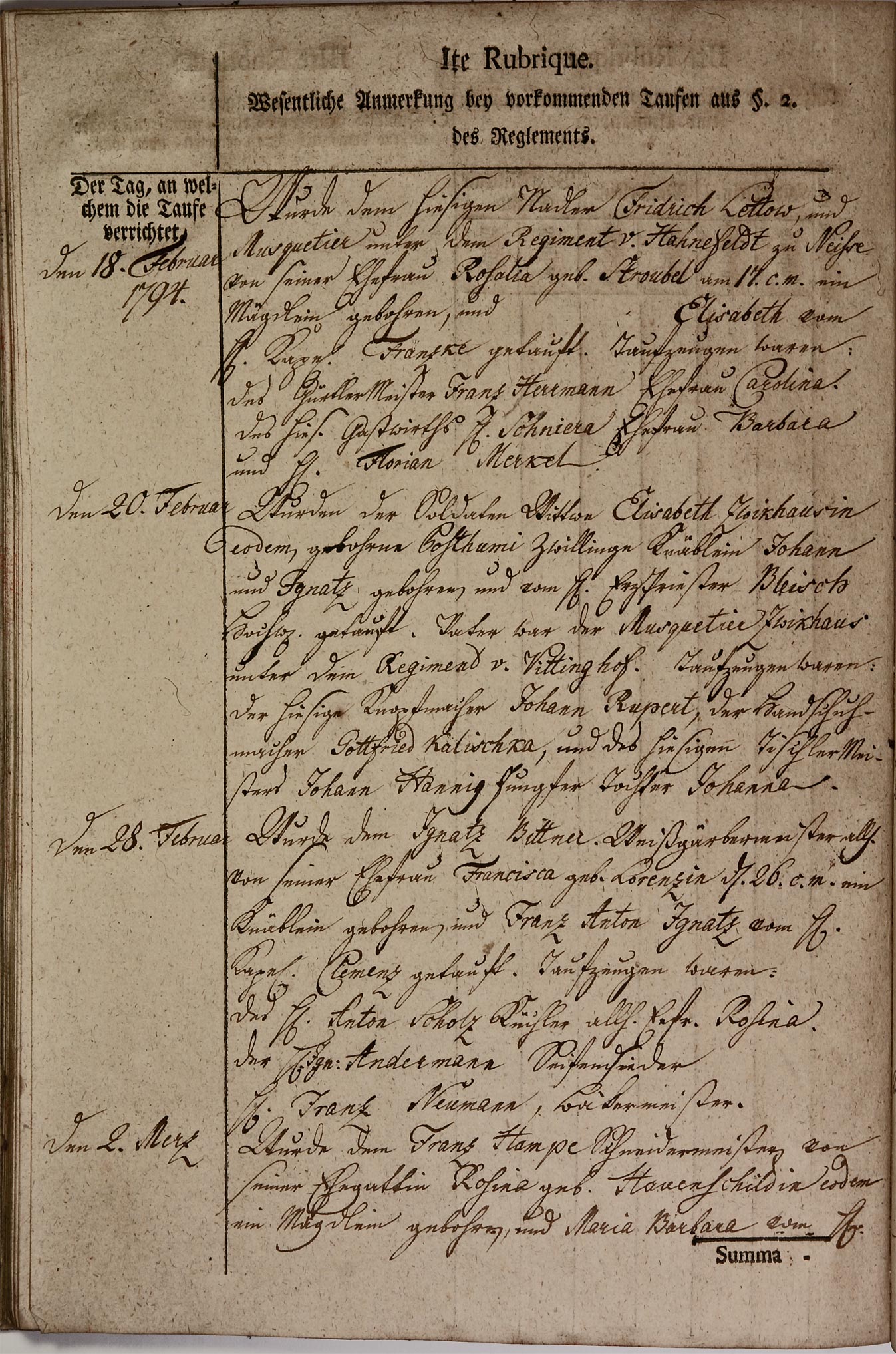 Kirchenbuch 1793 Seite 23