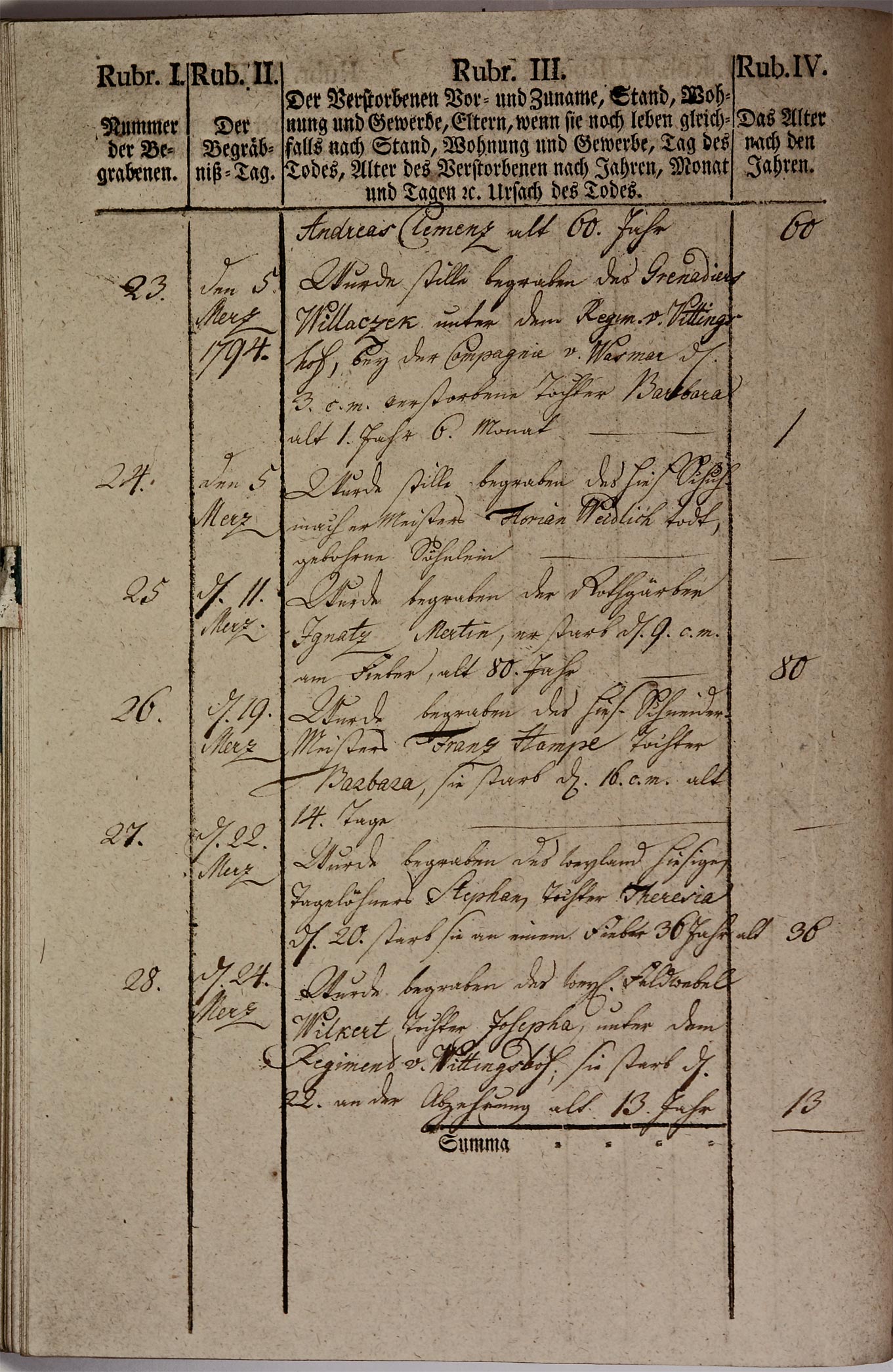 Kirchenbuch 1793 Seite 71