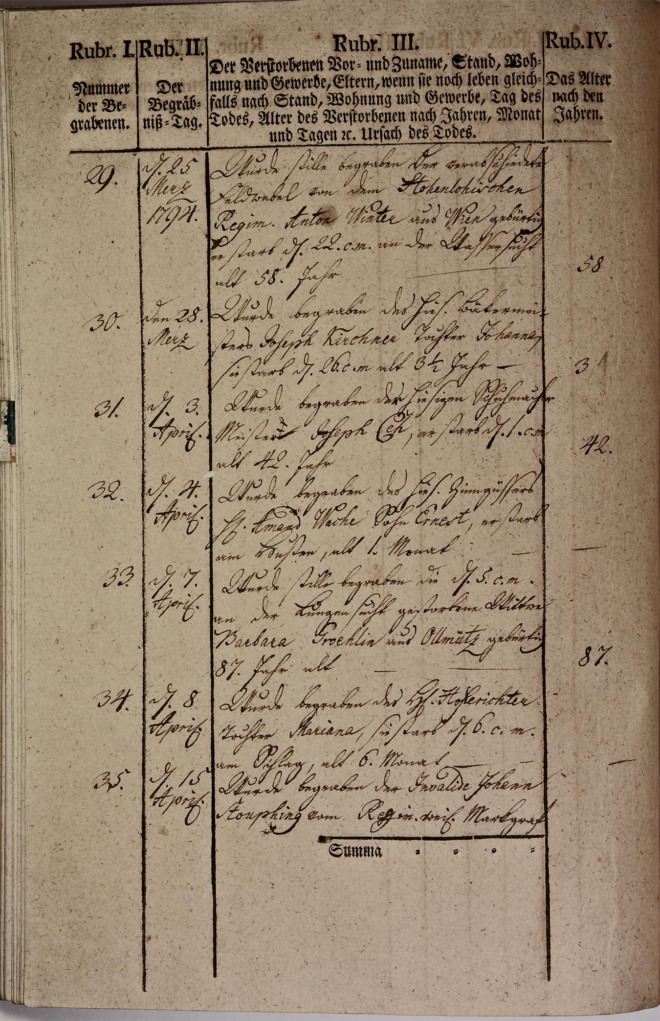 Kirchenbuch 1793 Seite 72