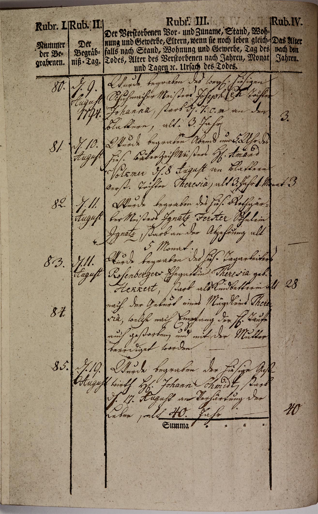 Kirchenbuch 1793 Seite 80