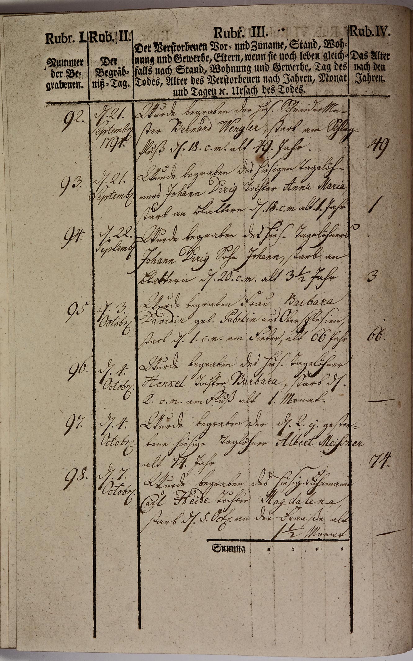 Kirchenbuch 1793 Seite 82