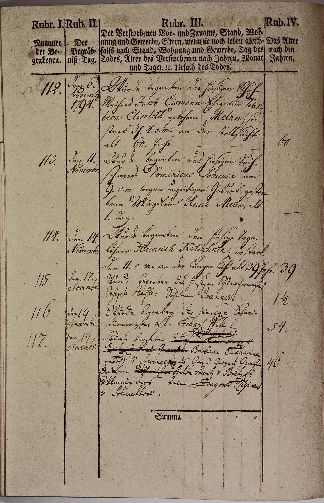 Kirchenbuch 1793 Seite 85