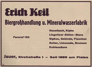 Anzeige Erich Keil